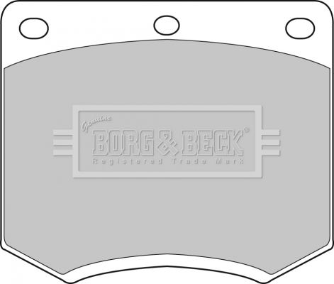 BORG & BECK Комплект тормозных колодок, дисковый тормоз BBP1095